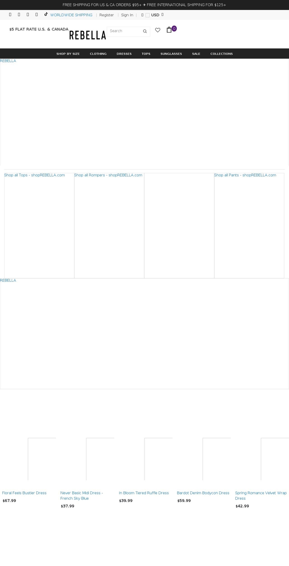 shoprebella.com shopify website screenshot