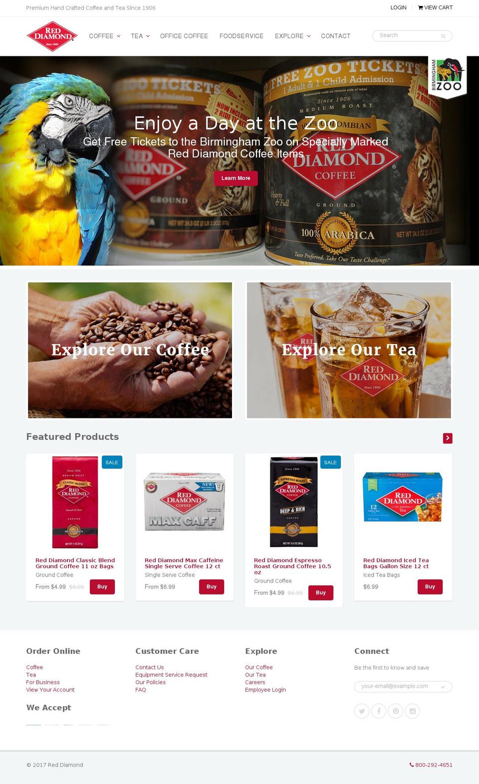 shopreddiamond.com shopify website screenshot