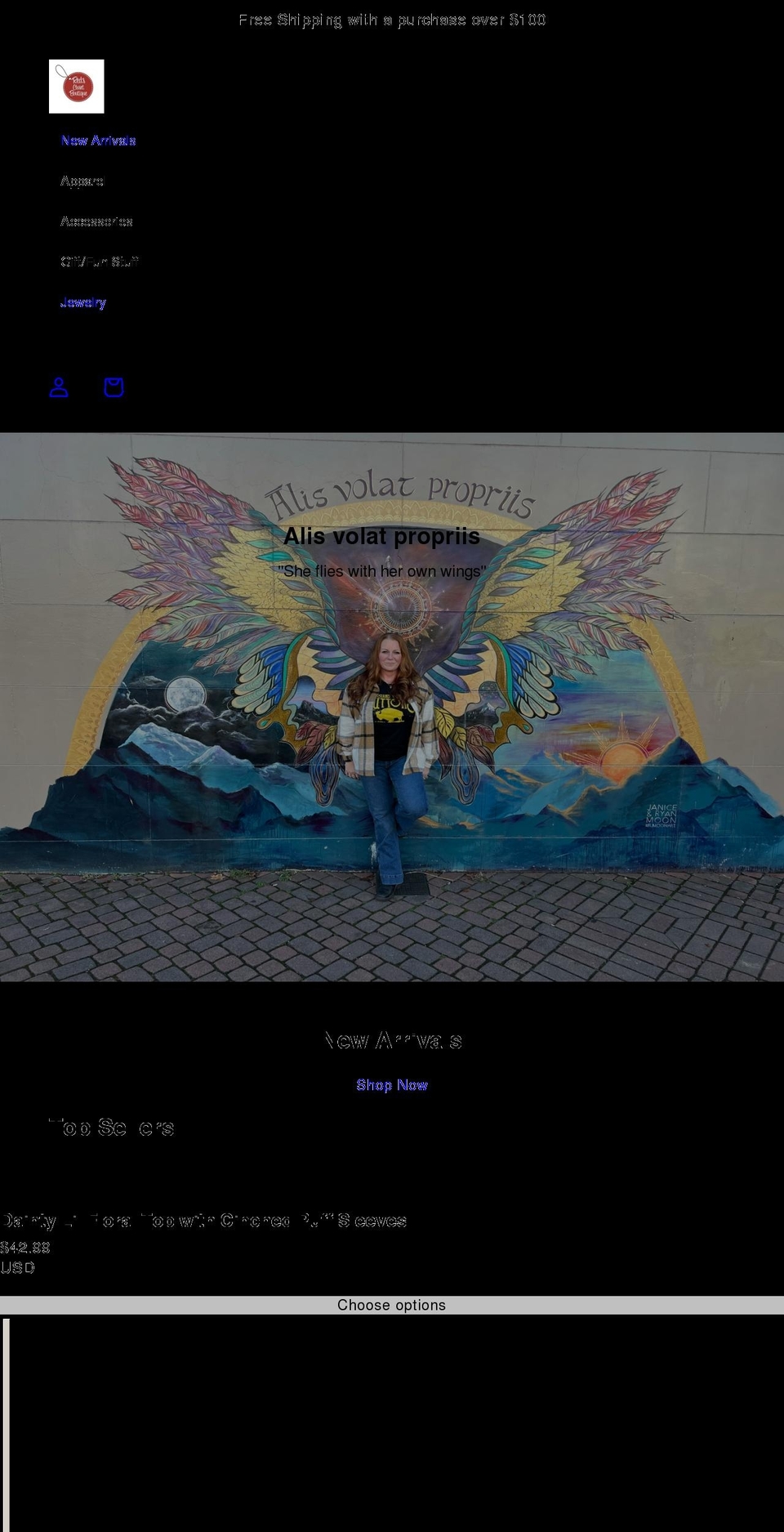 shopredscloset.com — Shopify storefront screenshot