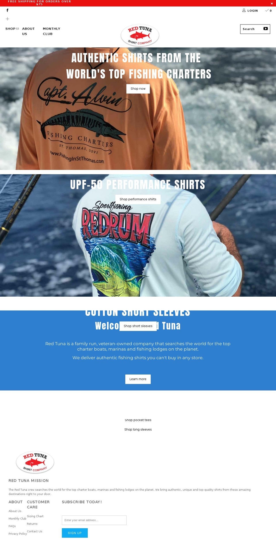 shopredtuna.com — Shopify storefront screenshot