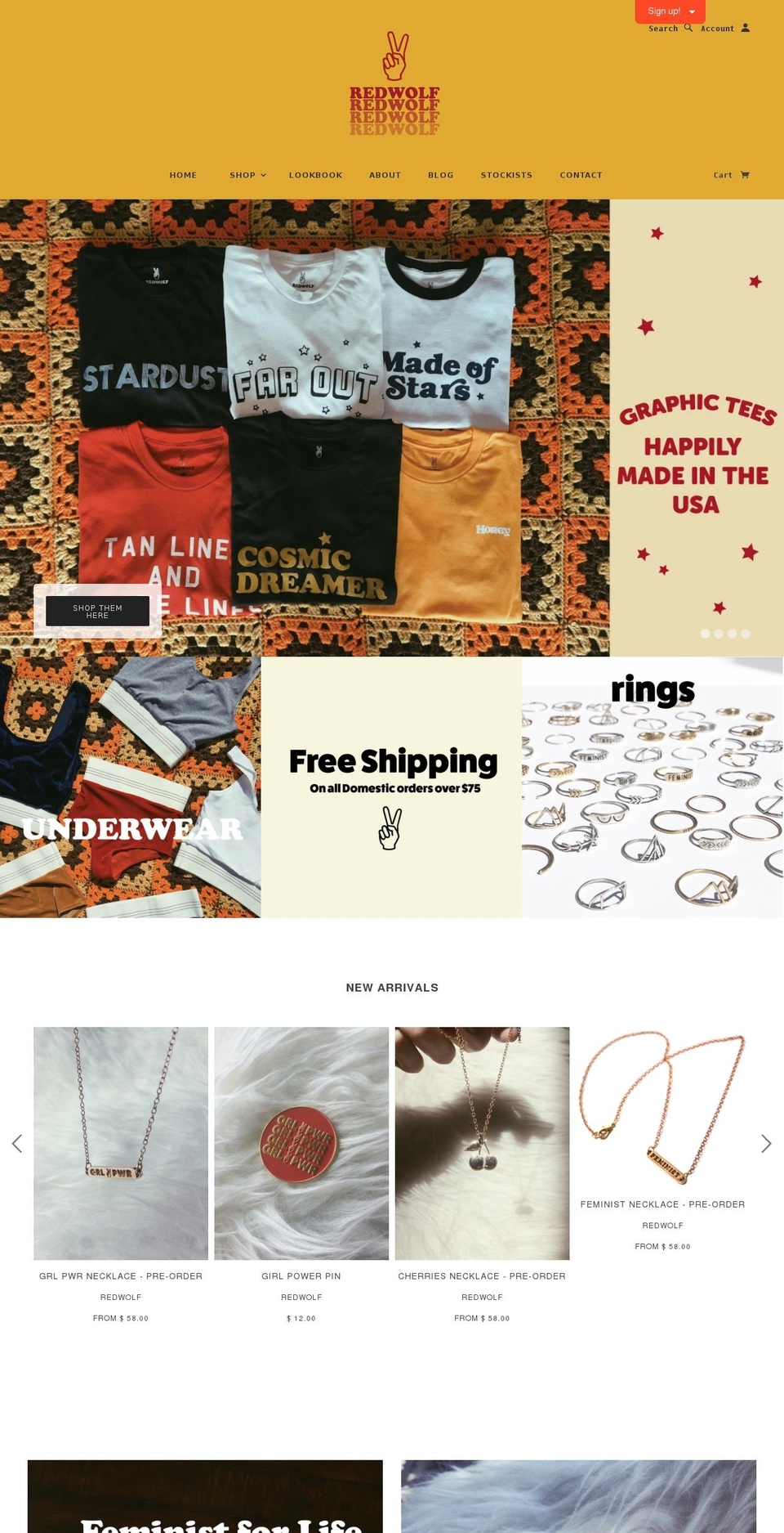 shopredwolf.com shopify website screenshot