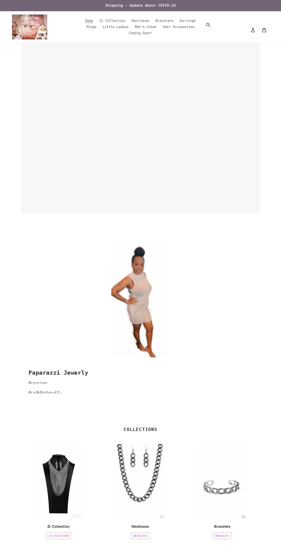 shopreflectionsofu.com shopify website screenshot