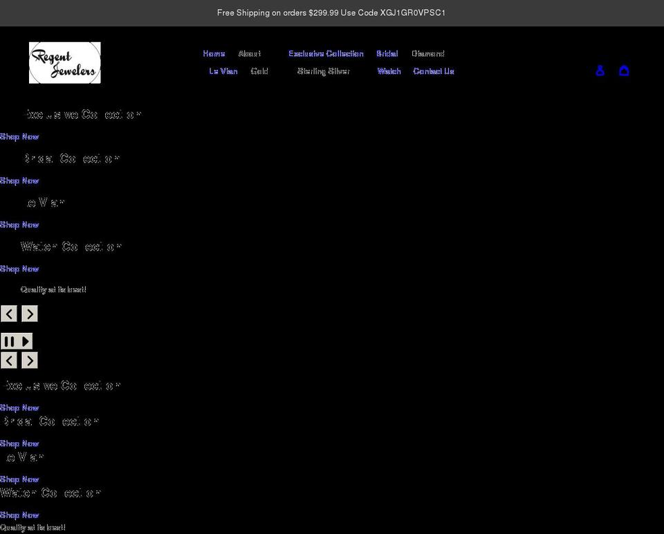 shopregentjewelers.com shopify website screenshot