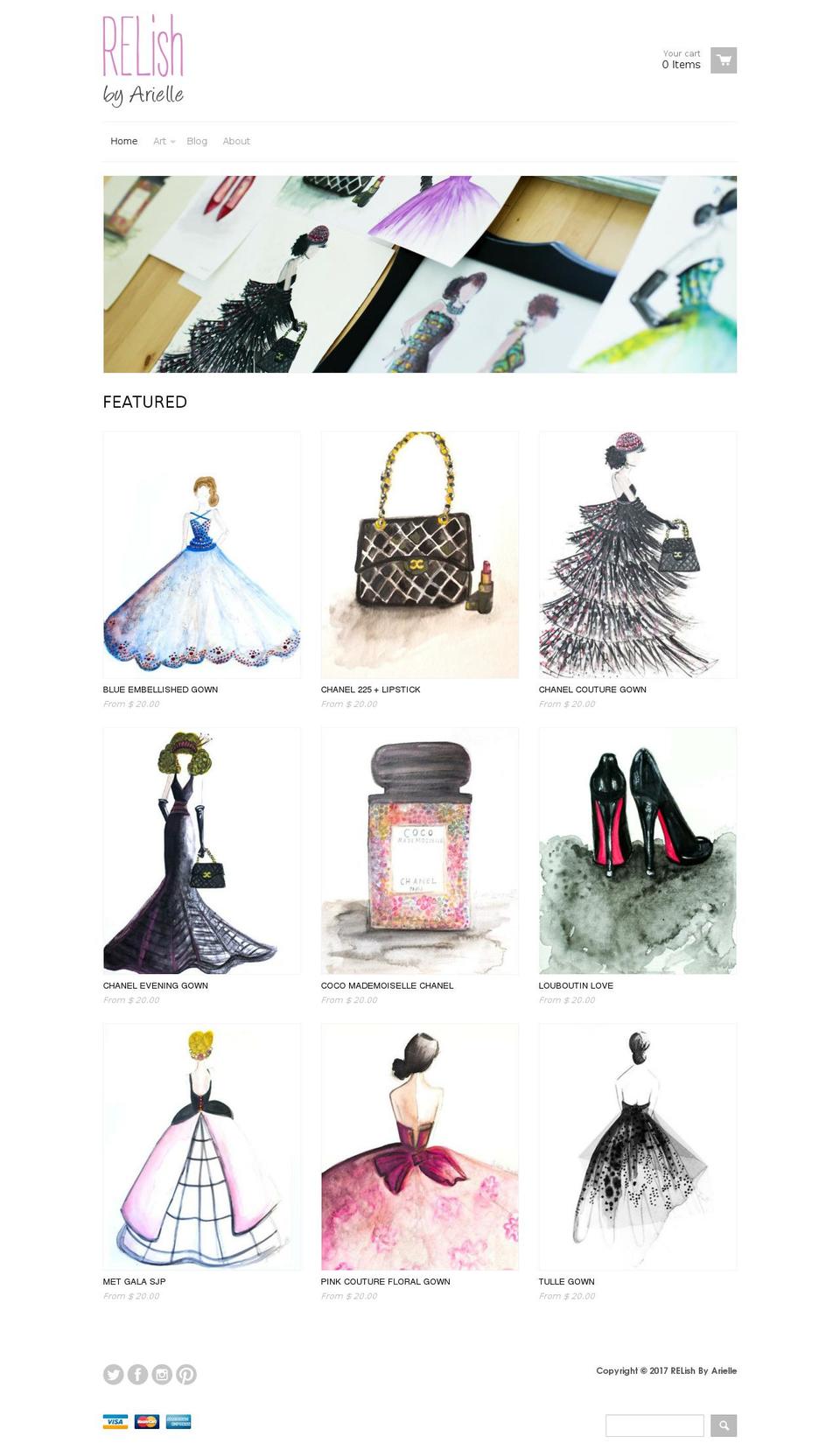 shoprelishbyarielle.com shopify website screenshot