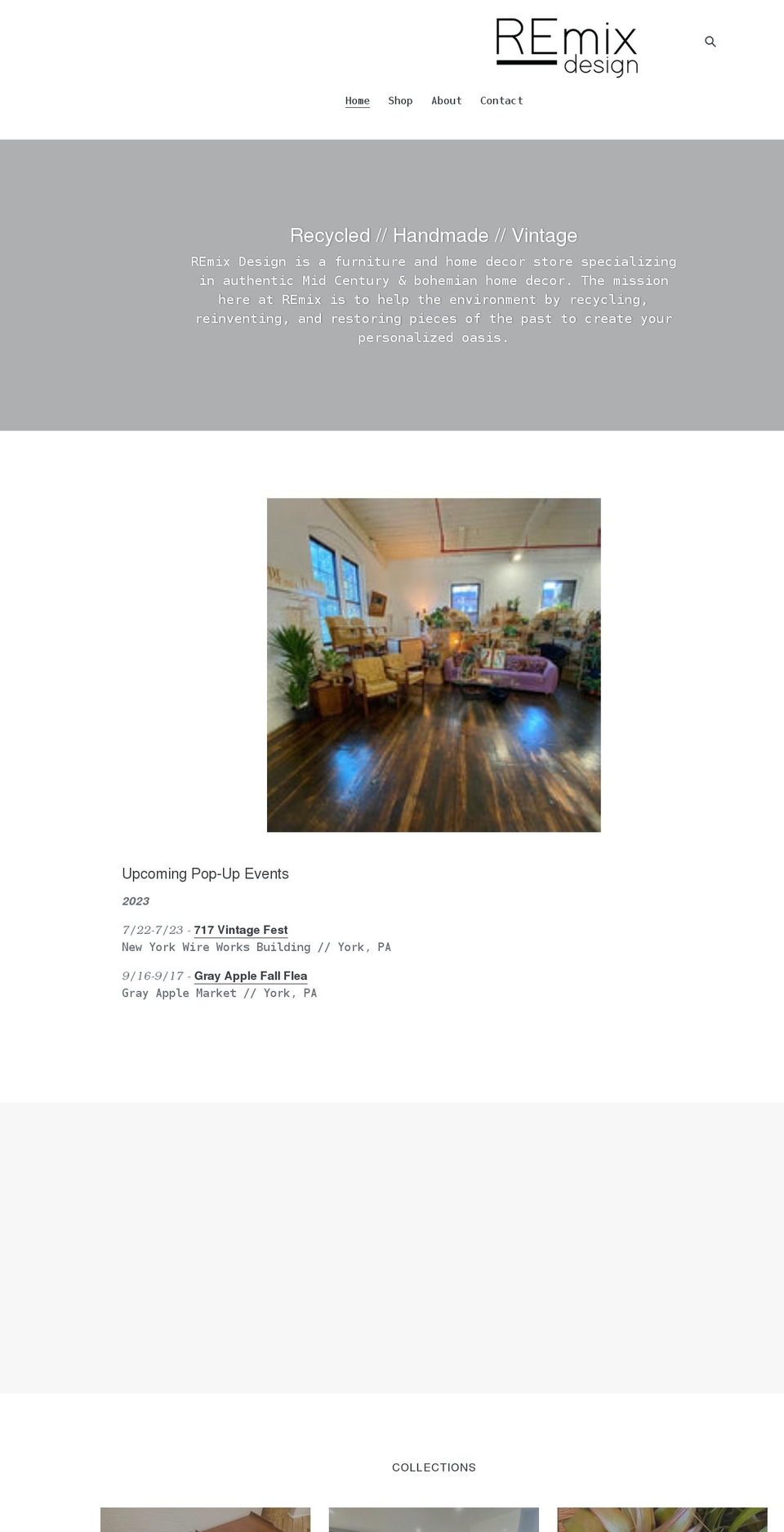 shopremixdesign.com shopify website screenshot