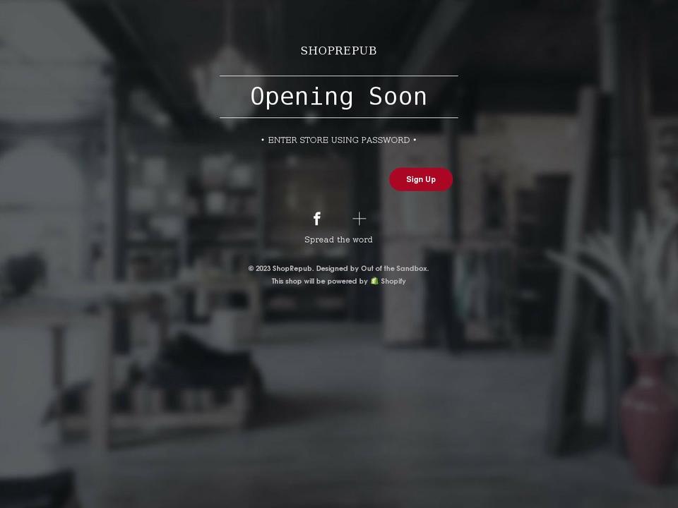 shoprepub.com shopify website screenshot