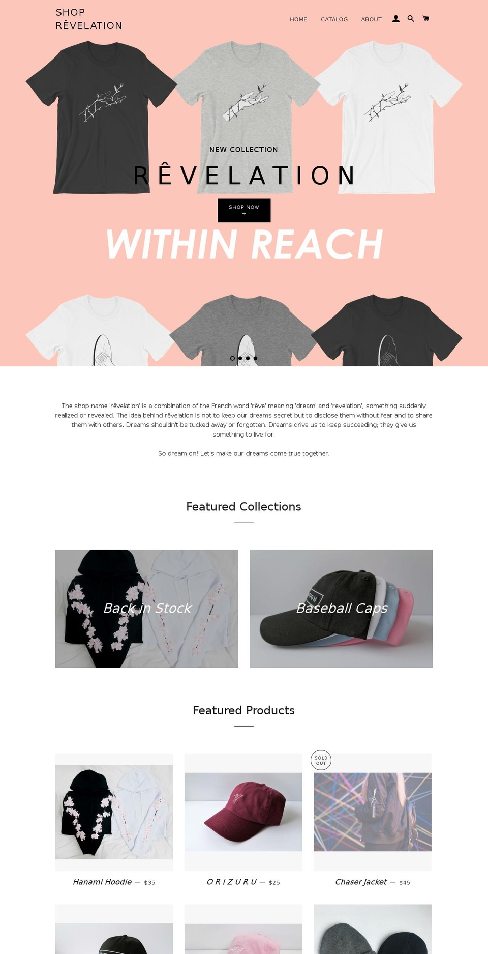 shoprevelation.ca shopify website screenshot