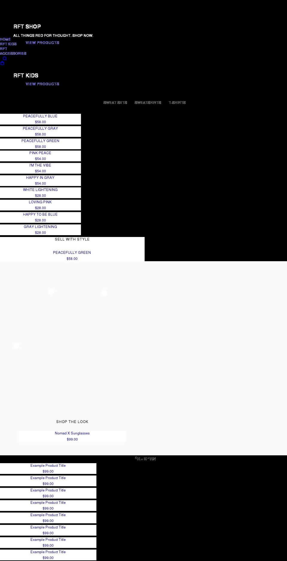 shoprft.com shopify website screenshot