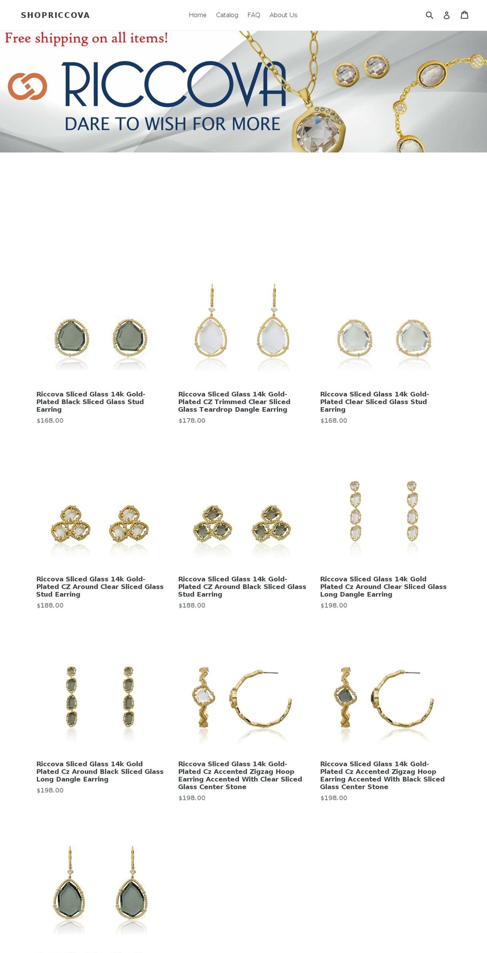 shopriccova.com — Shopify storefront screenshot