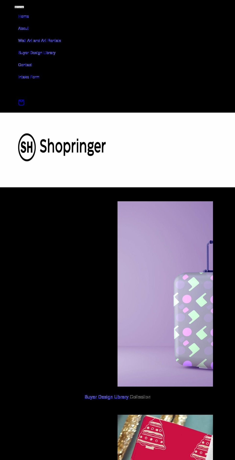 shopringer.com shopify website screenshot