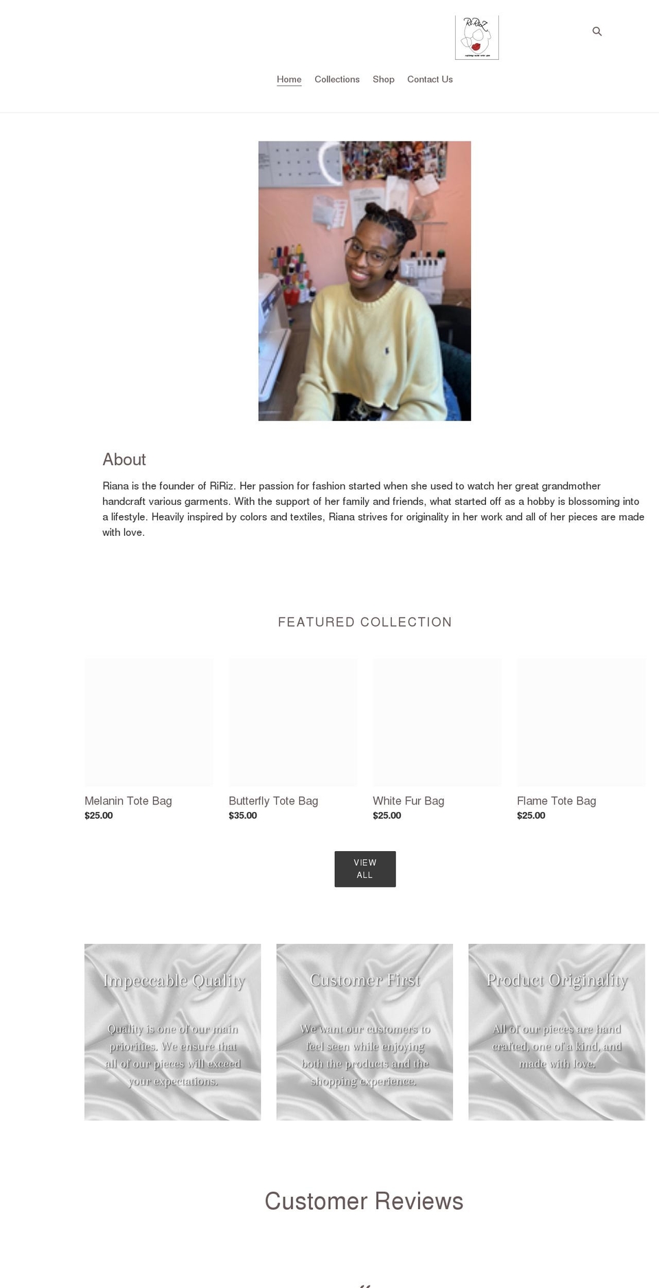 shopririz.com shopify website screenshot
