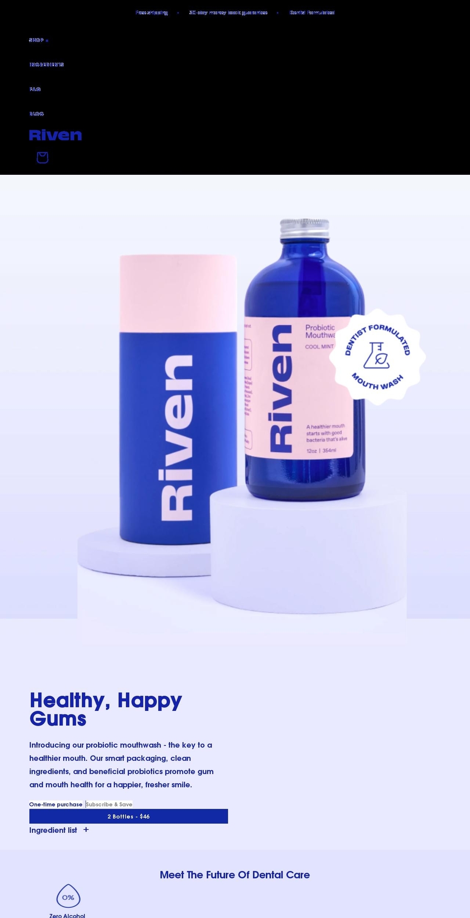 shopriven.com shopify website screenshot