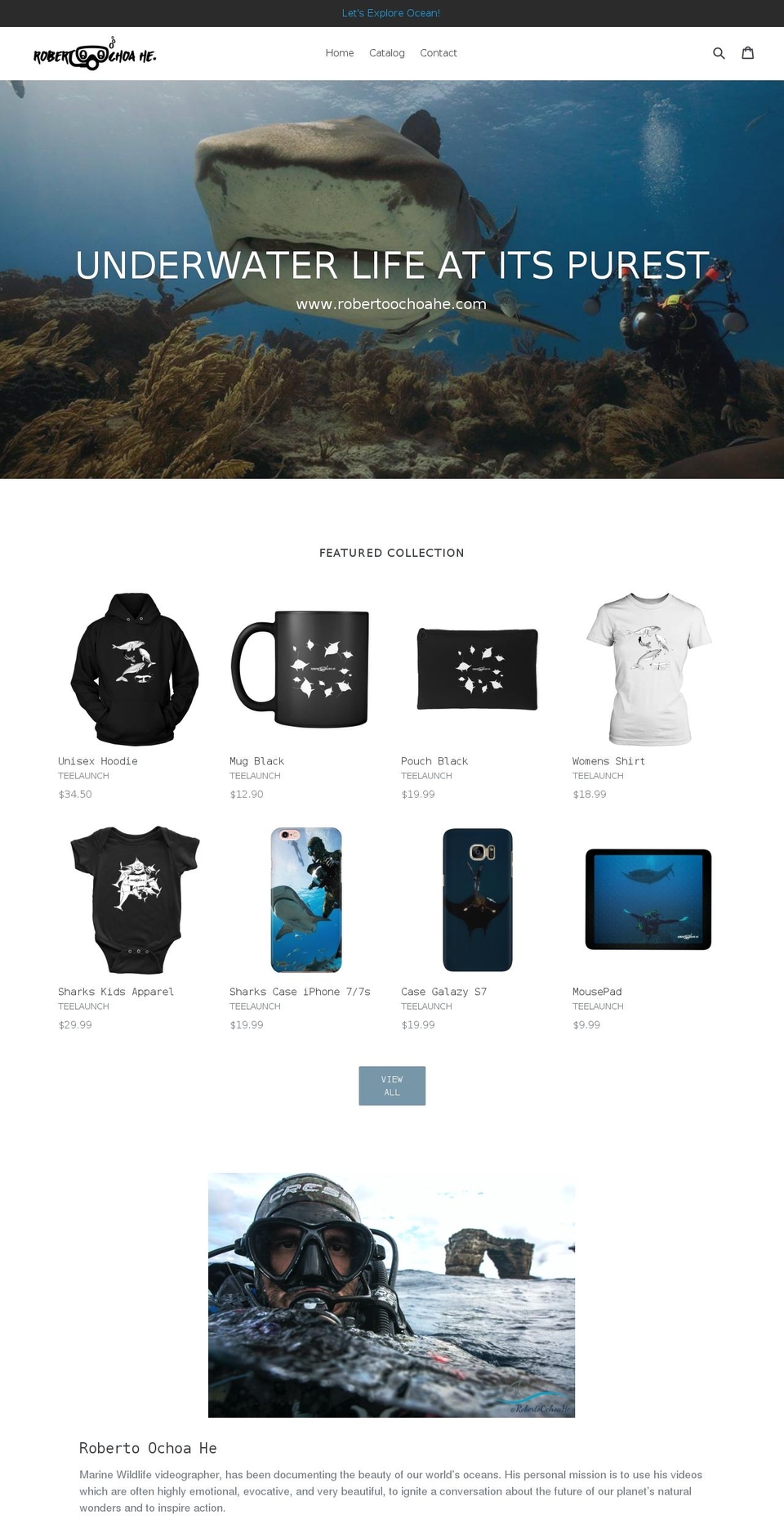 shoprobertochoahe.com shopify website screenshot