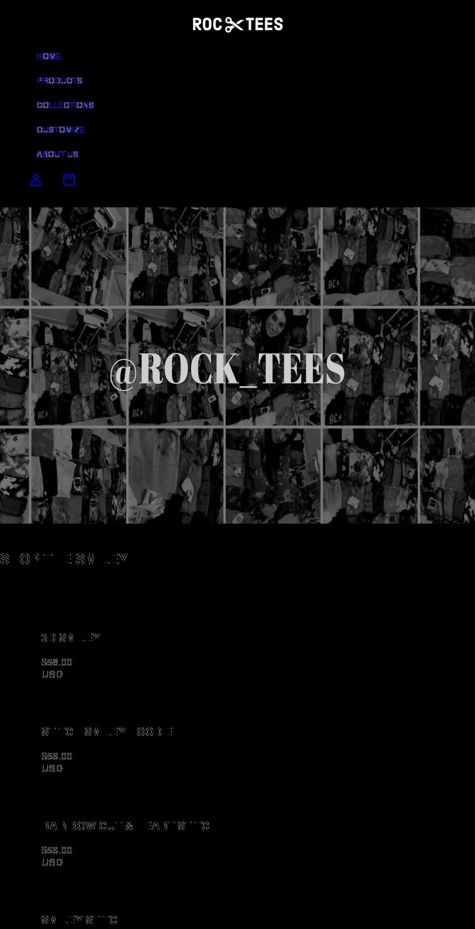 shoprocktee.com shopify website screenshot