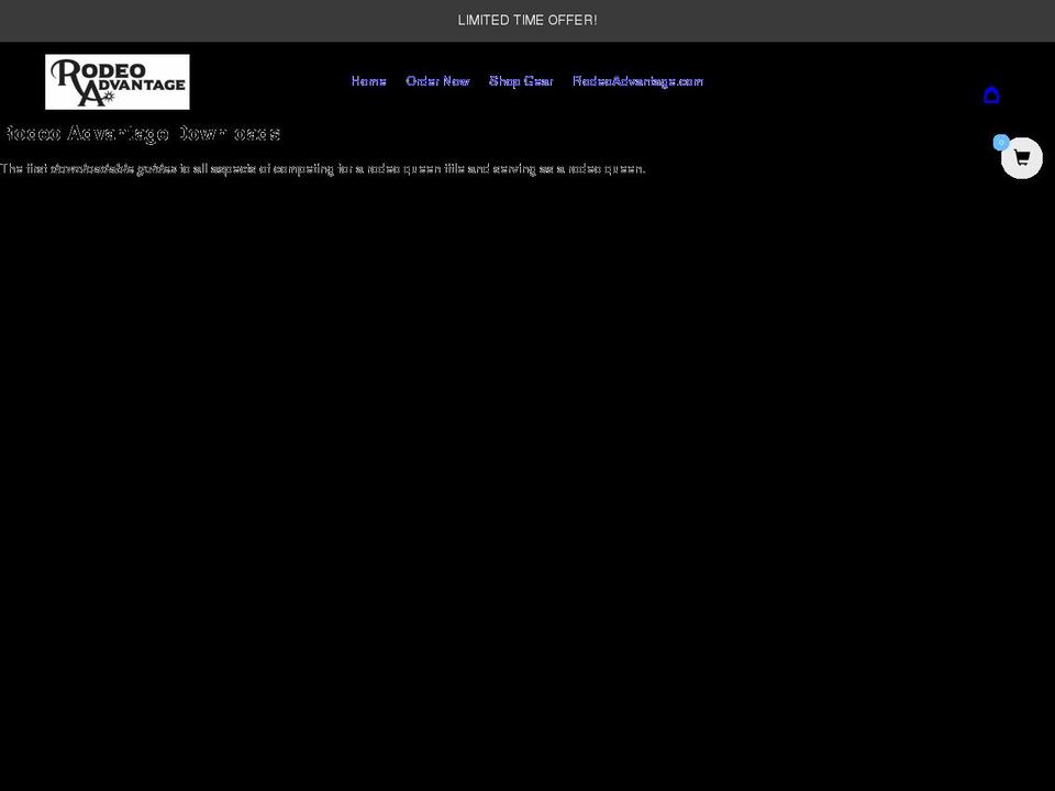 shoprodeoadvantage.com shopify website screenshot