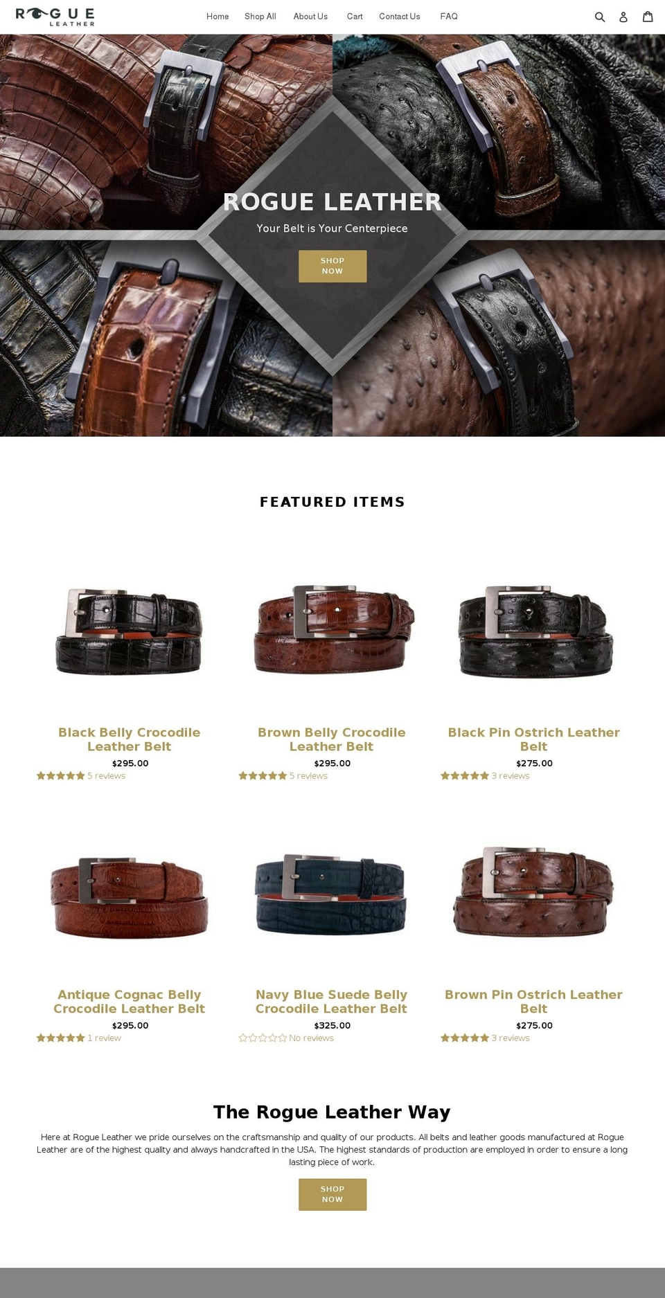 v1-5madwiresectionstheme Shopify theme site example shoprogueleather.com