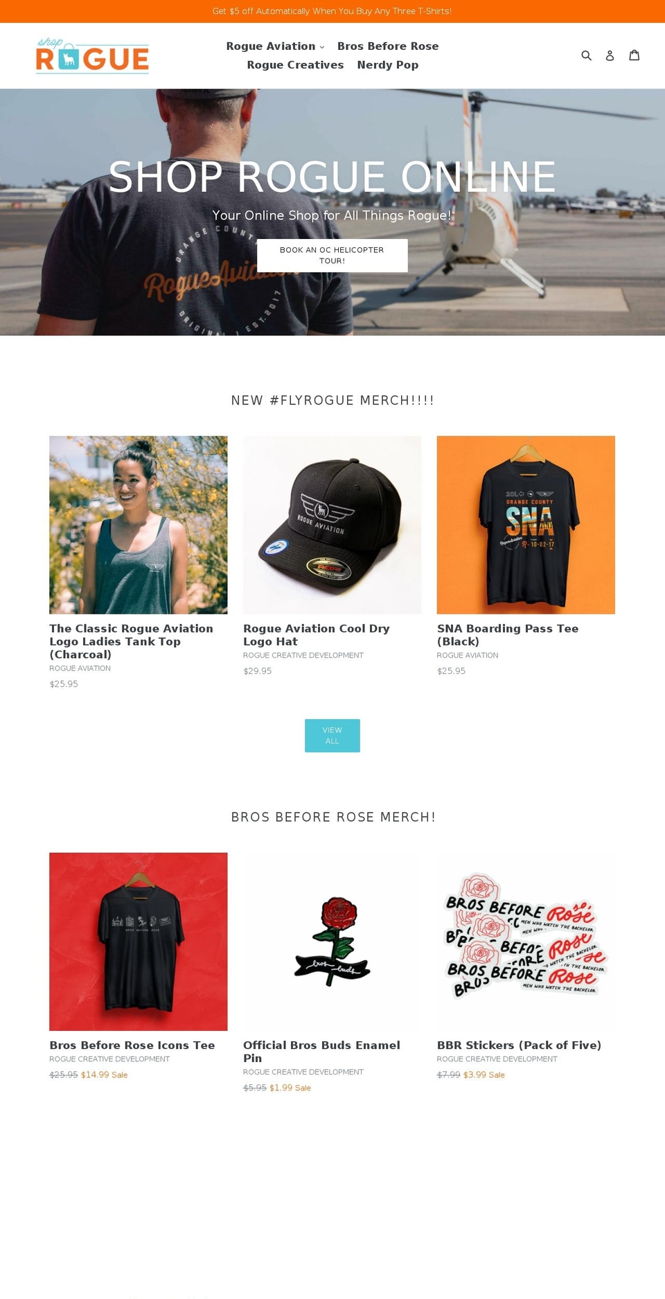 shoprogueonline.com shopify website screenshot
