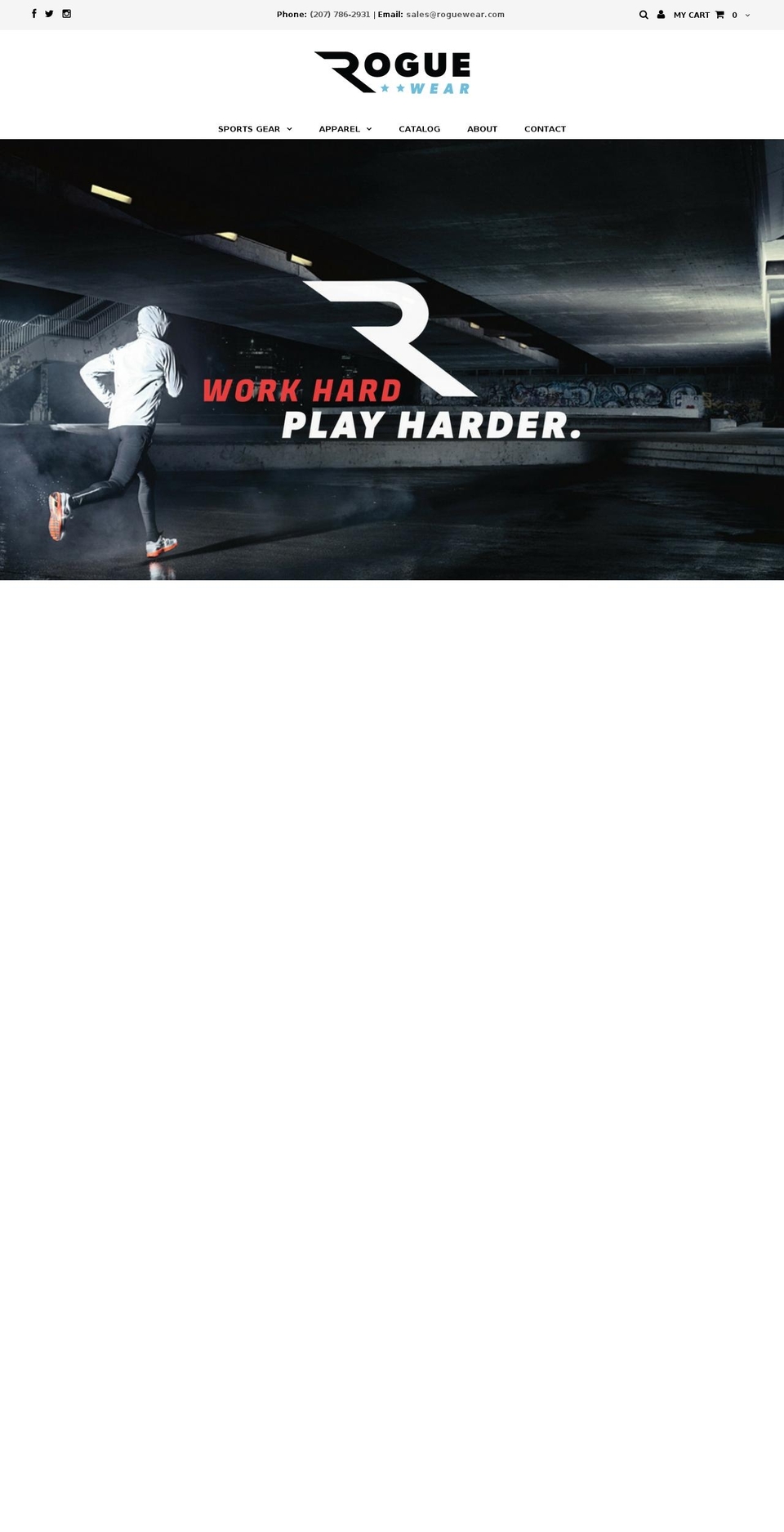 shoproguewear.com shopify website screenshot