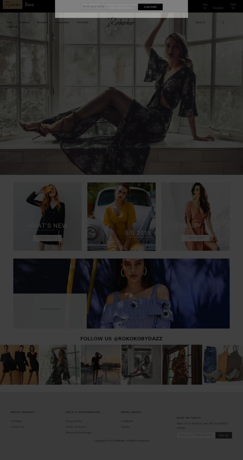 shoprokoko.com shopify website screenshot
