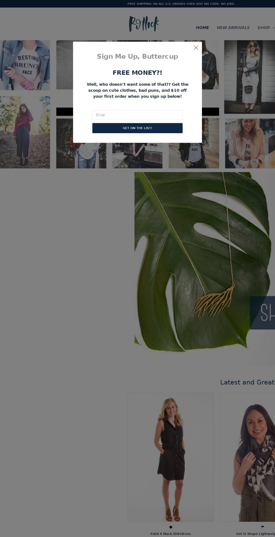 shoprollick.com shopify website screenshot