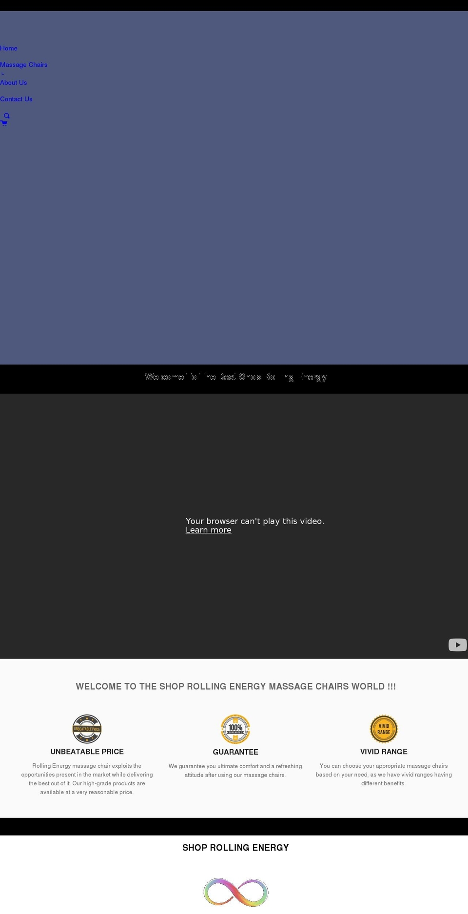 shoprollingenergy.com shopify website screenshot