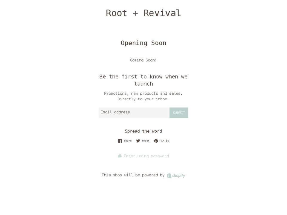 shoprootandrevival.com shopify website screenshot