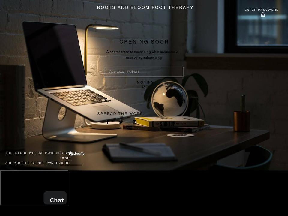 shoprootsandbloom.com shopify website screenshot