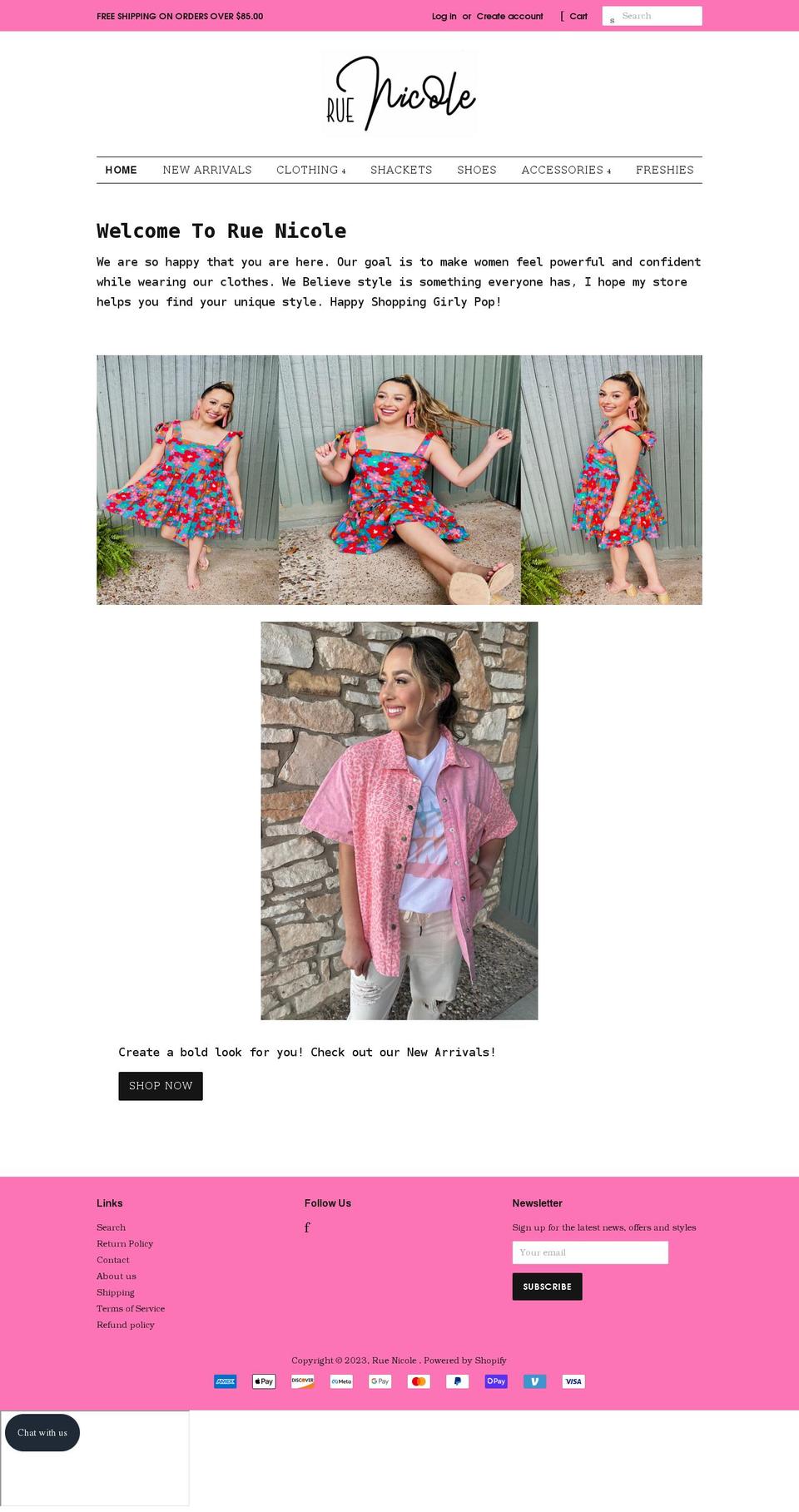 shopruenicole.com shopify website screenshot