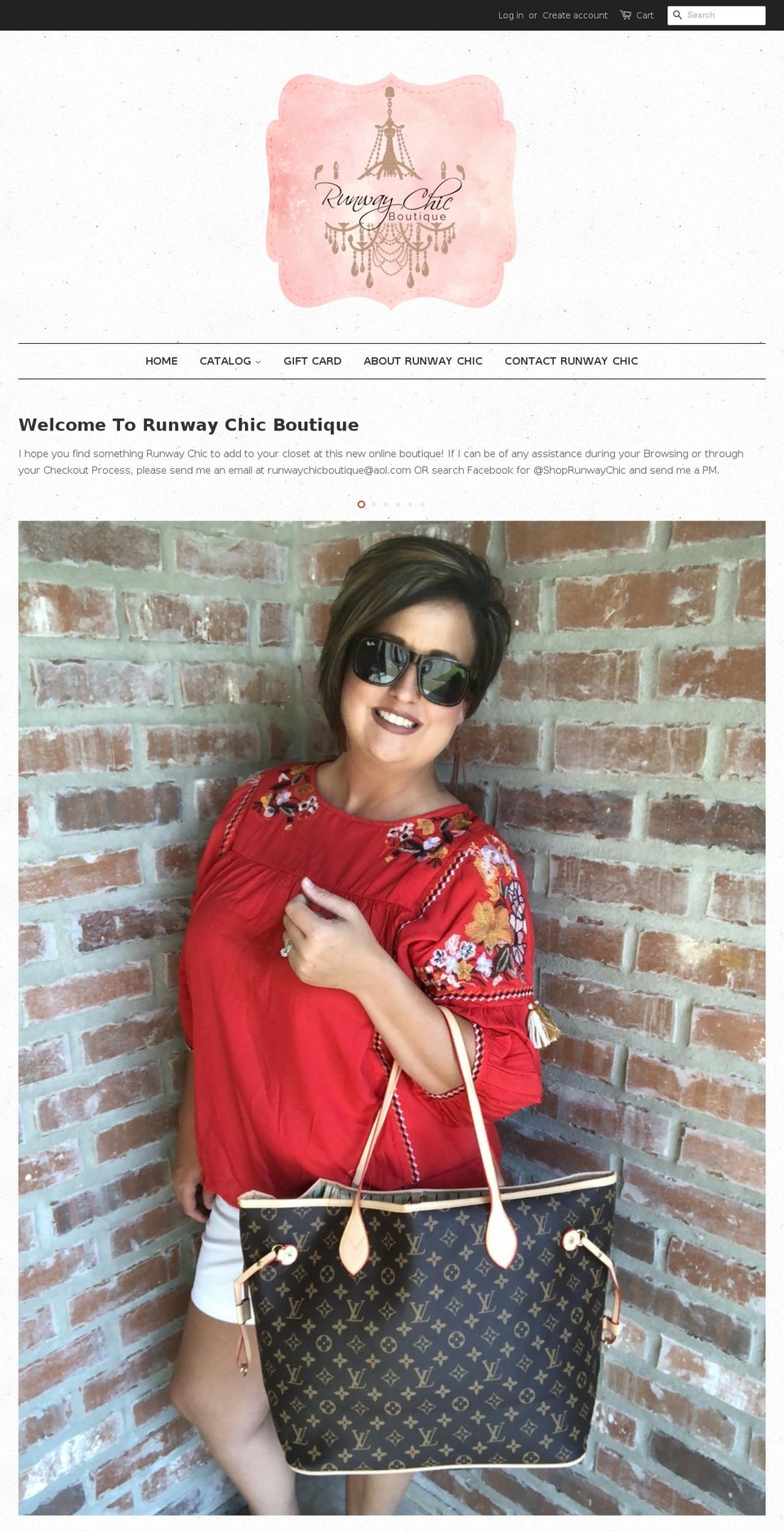 shoprunwaychic.com — Shopify storefront screenshot