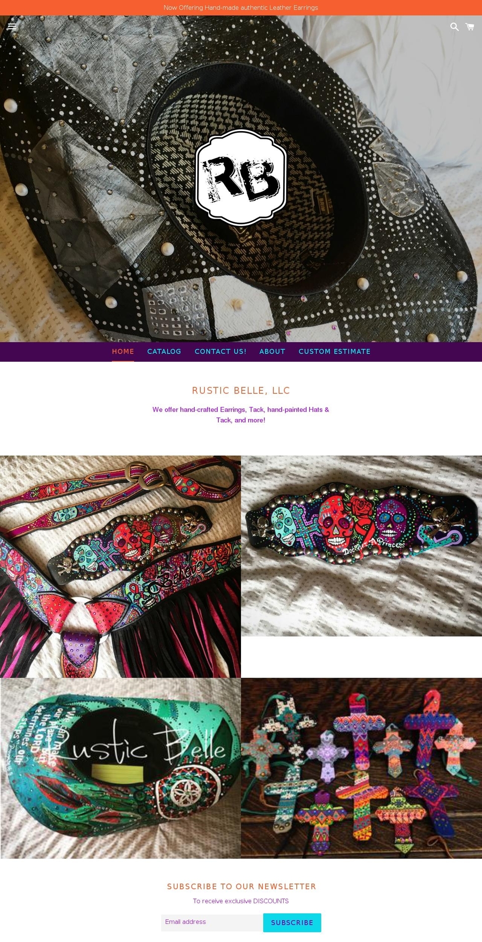 shoprusticbelle.com — Shopify storefront screenshot