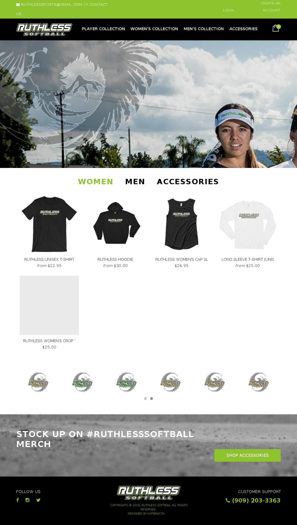 shopruthless.com — Shopify storefront screenshot