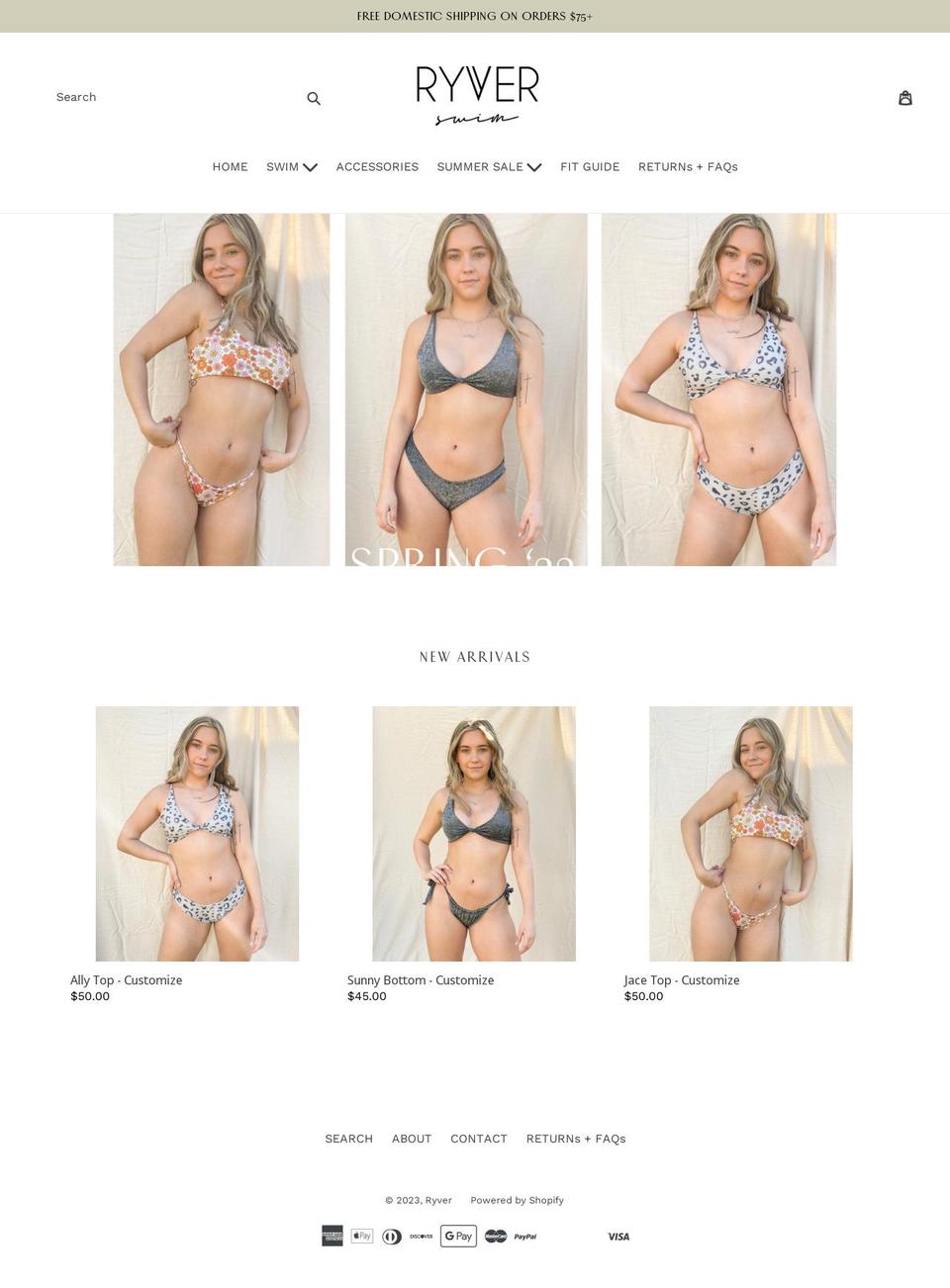shopryver.com — Shopify storefront screenshot
