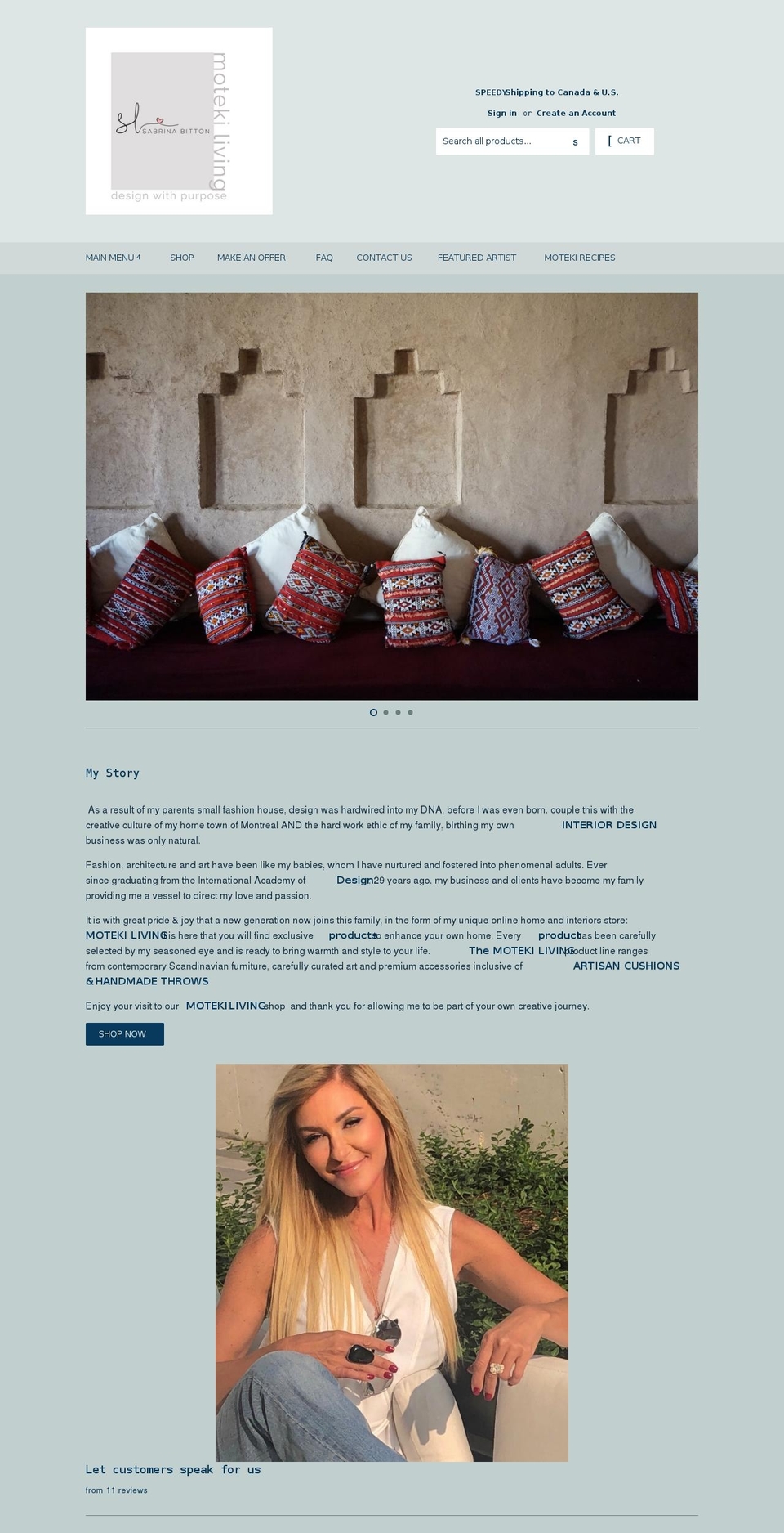 shopsabrinabitton.com shopify website screenshot