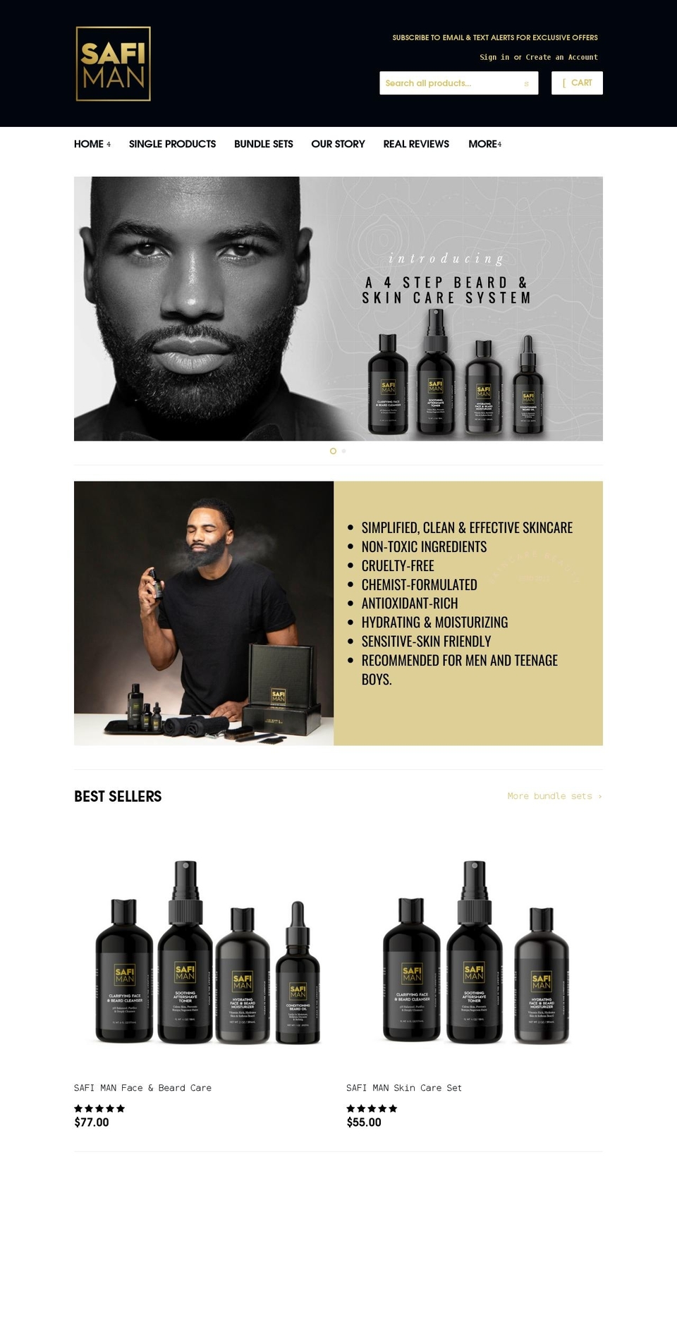 shopsafiman.com shopify website screenshot