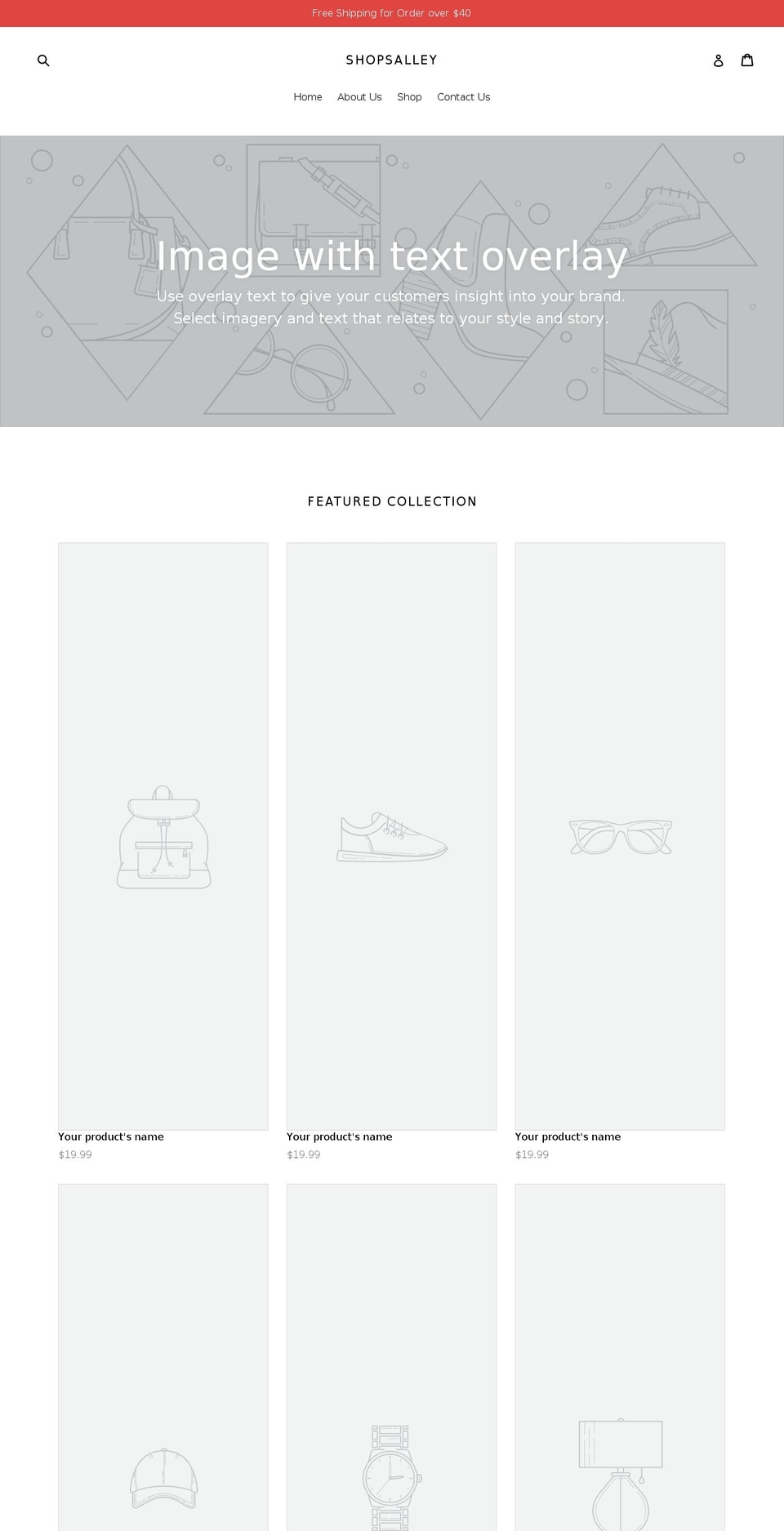 shopsalley.com — Shopify storefront screenshot