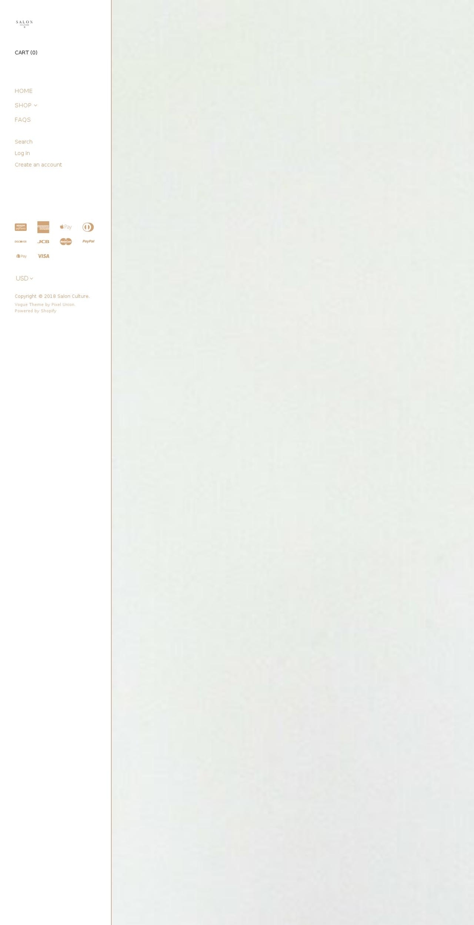 shopsalonculture.com — Shopify storefront screenshot