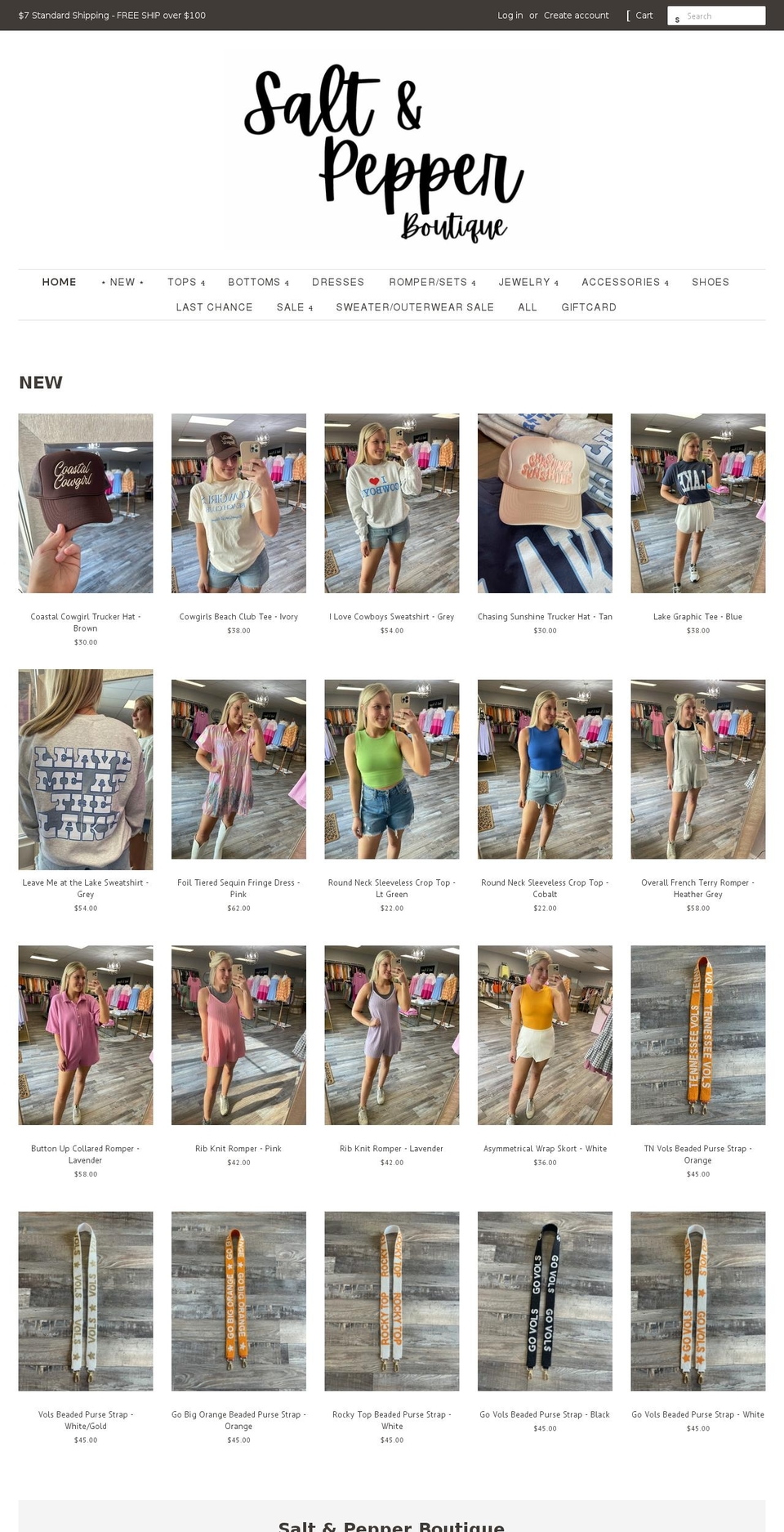 shopsaltandpepperboutique.com shopify website screenshot