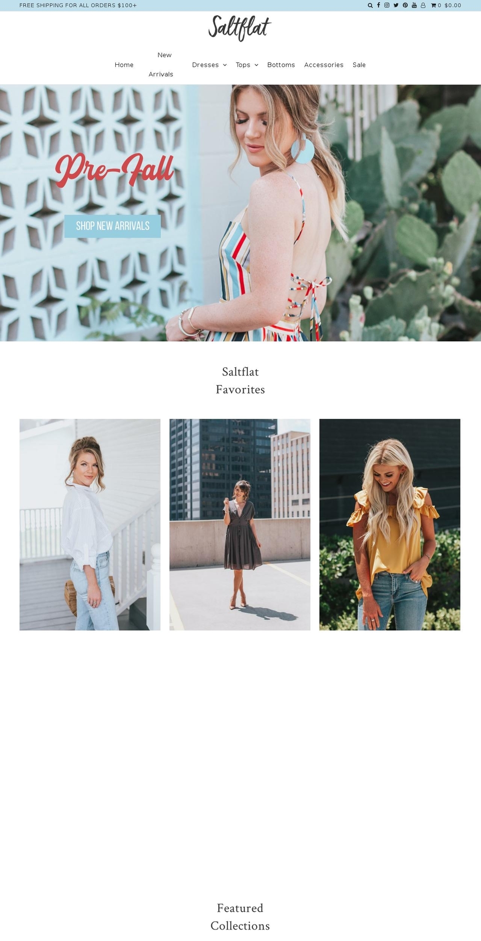 shopsaltflat.com shopify website screenshot