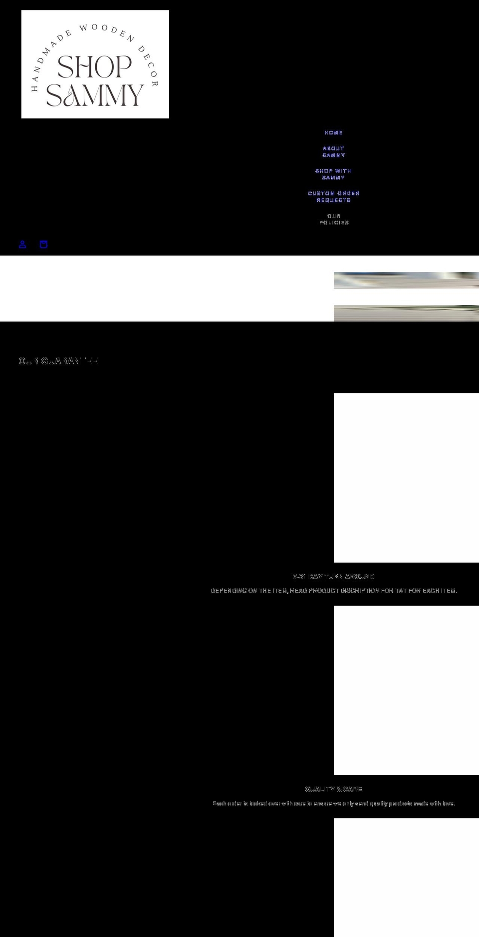 shopsammynj.com shopify website screenshot