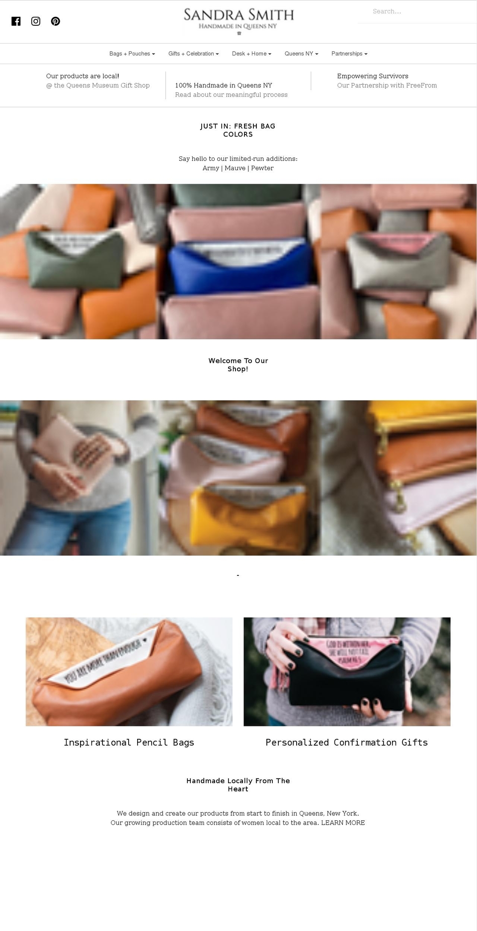 shopsandrasmith.com shopify website screenshot