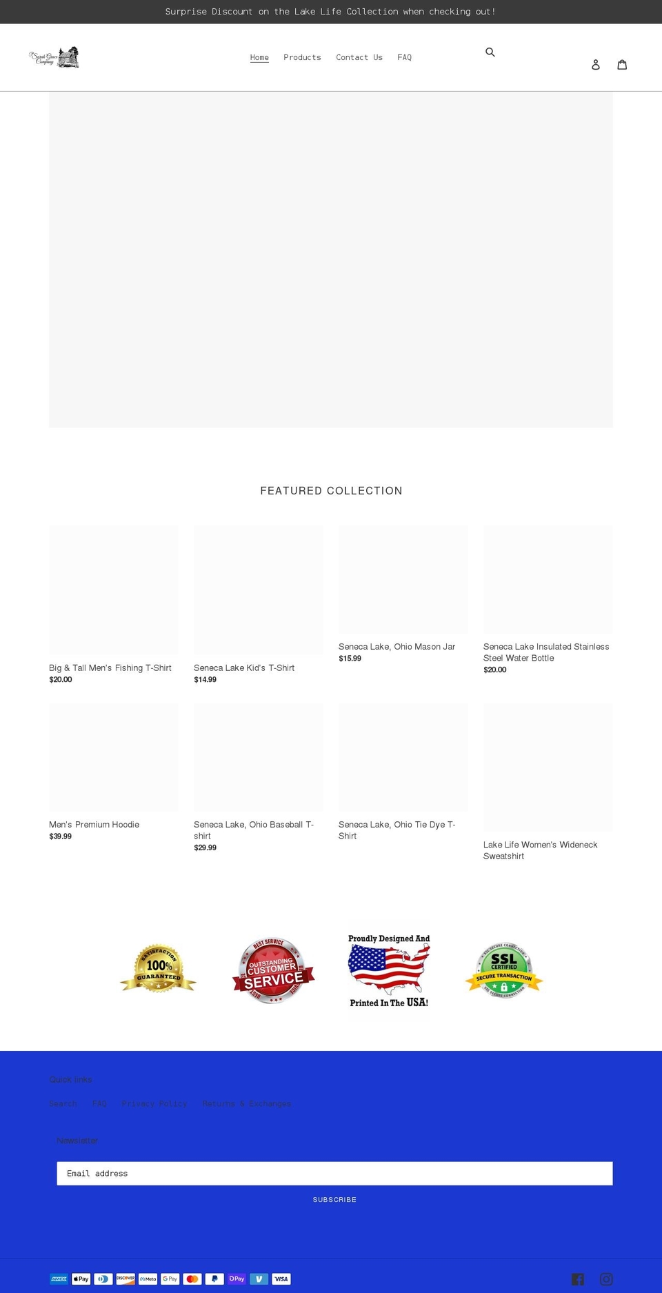 shopsarahgrace.com shopify website screenshot
