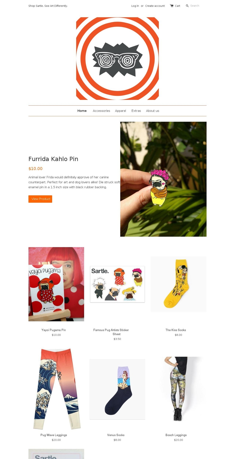 shopsartle.com — Shopify storefront screenshot