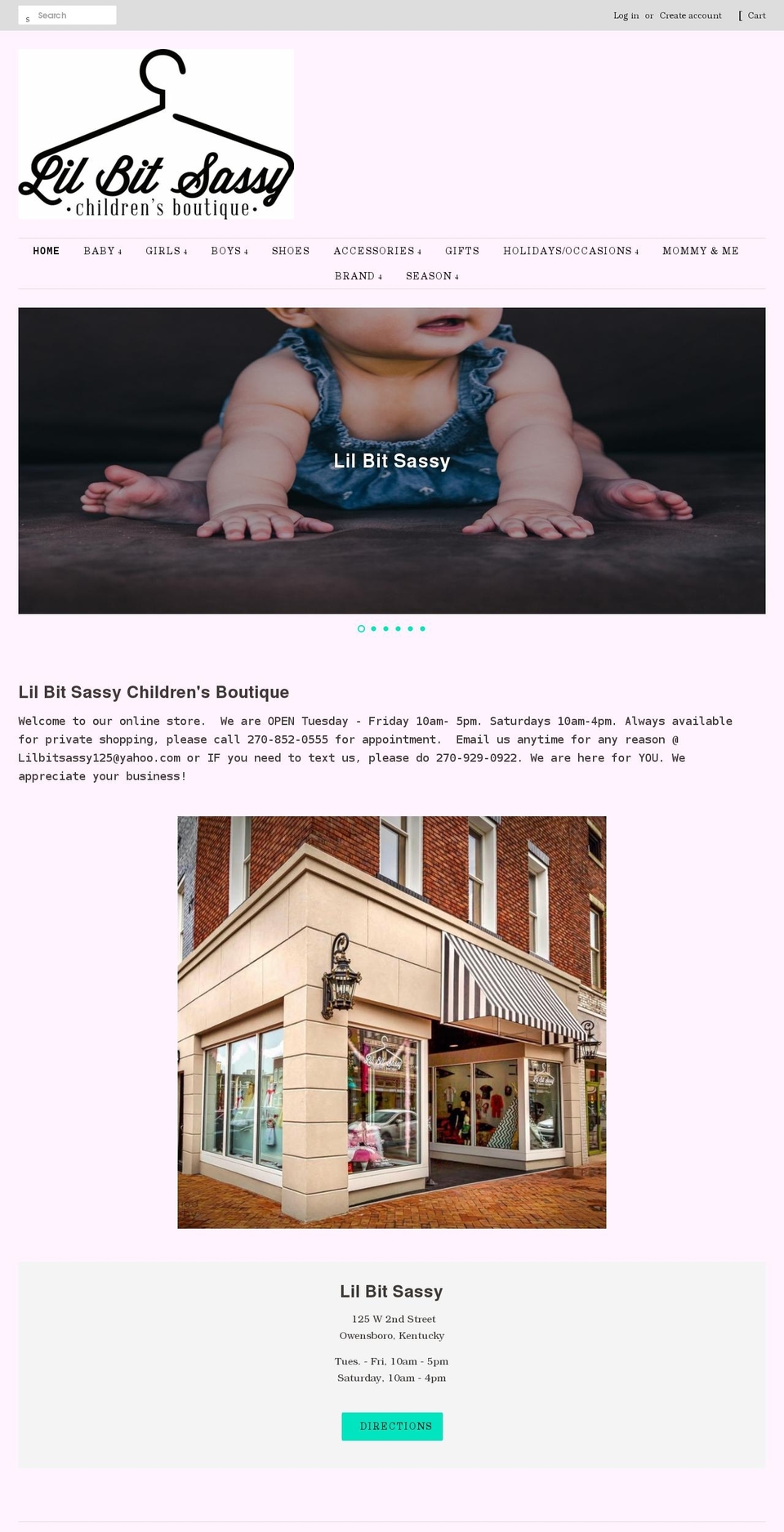 shopsassyky.com shopify website screenshot