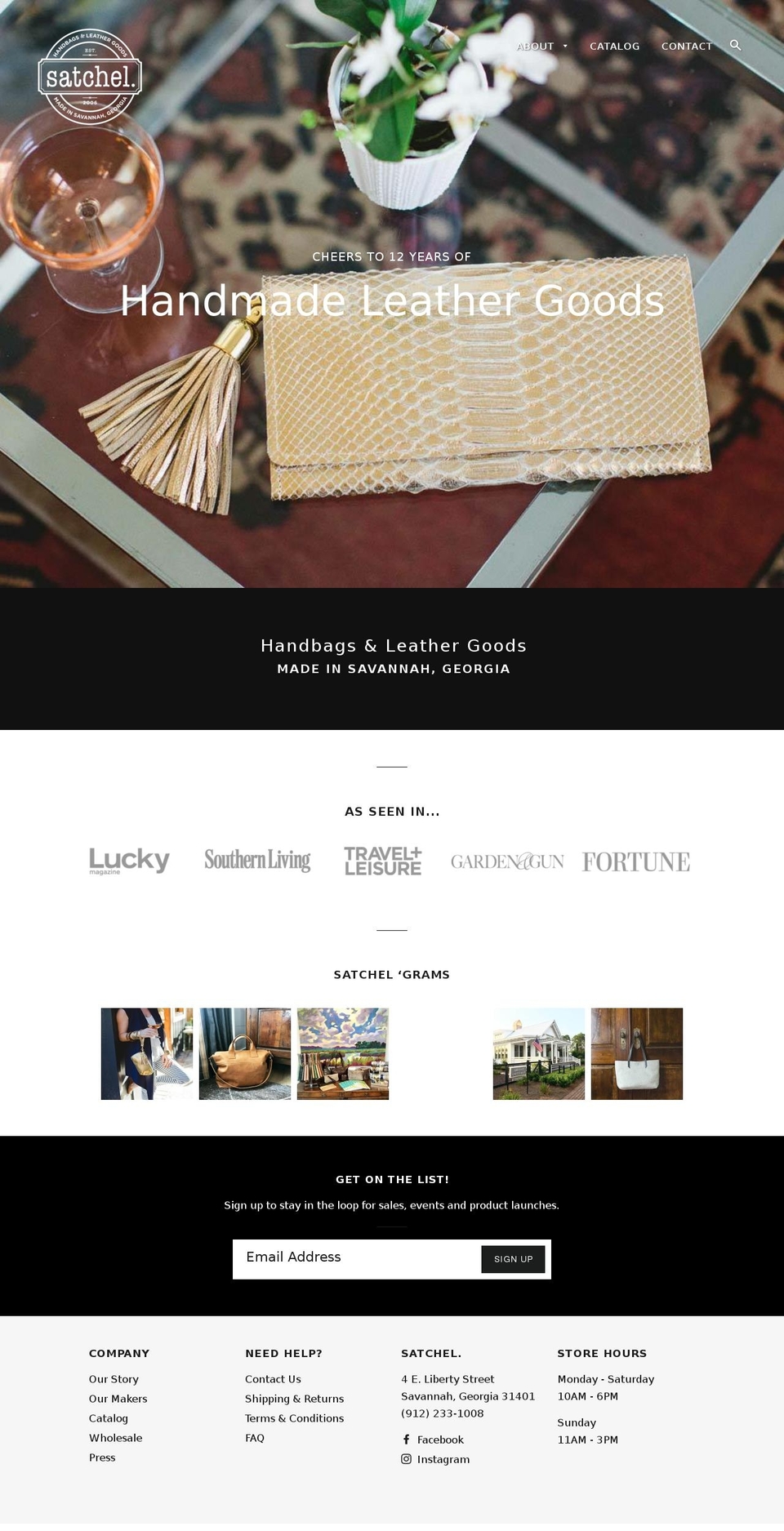 shopsatchel.com shopify website screenshot