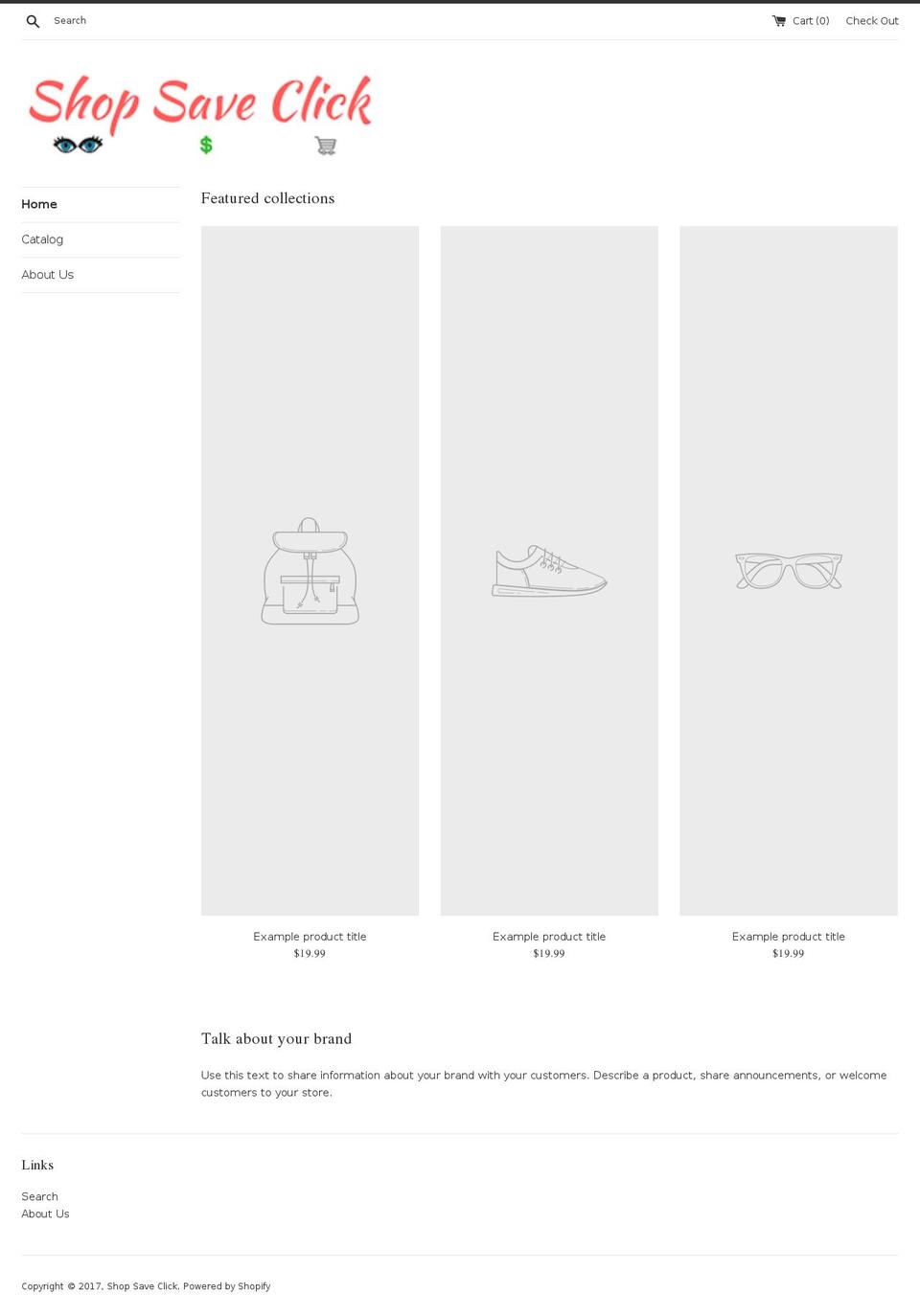 shopsaveclick.com shopify website screenshot