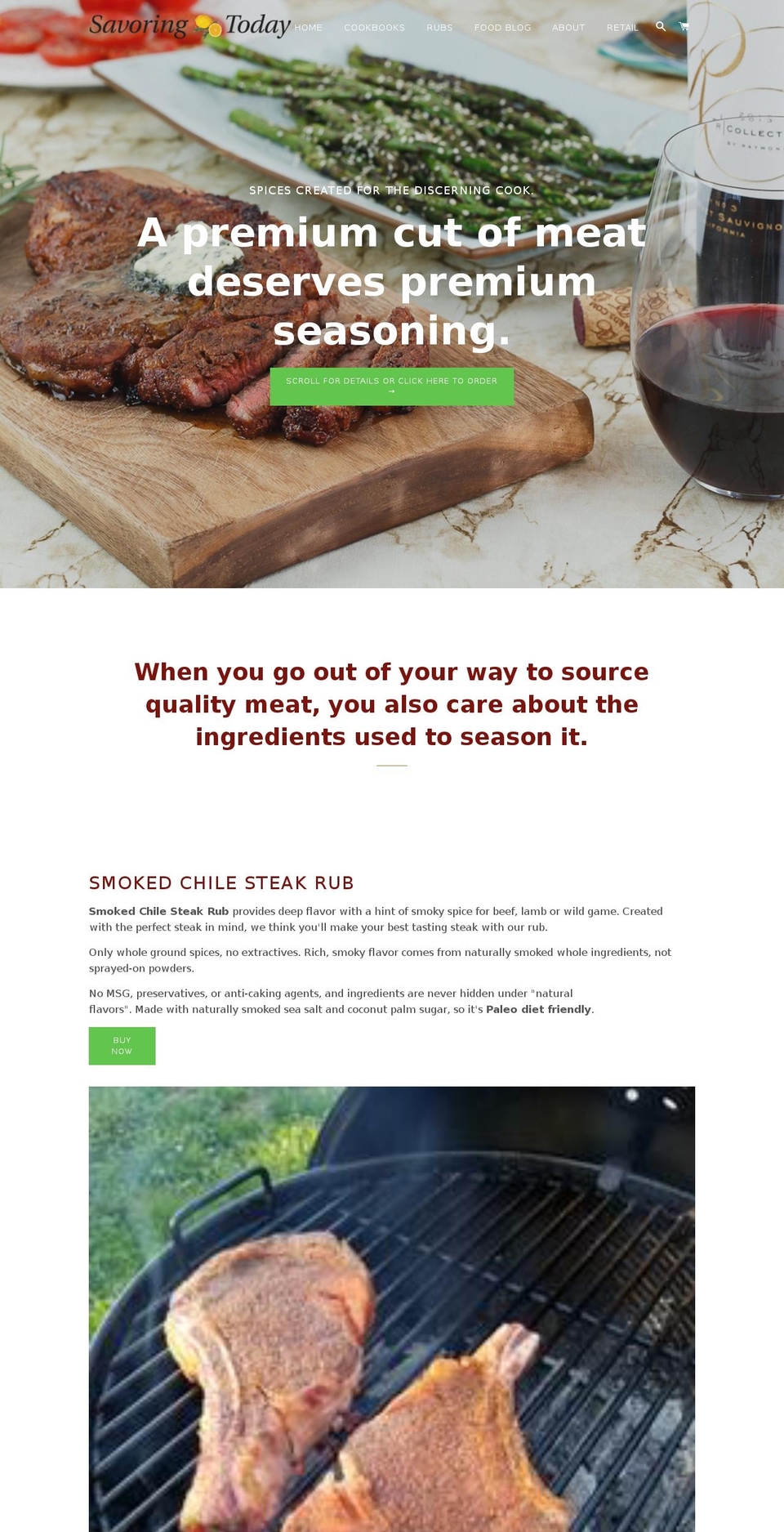 shopsavoringtoday.com — Shopify storefront screenshot