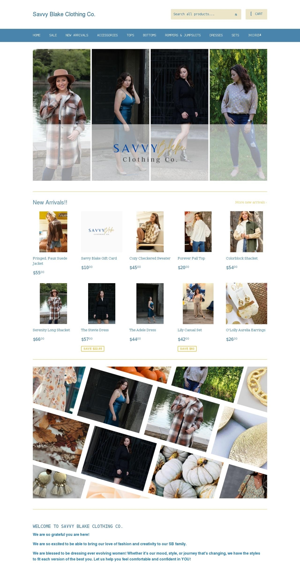 shopsavvyblake.com shopify website screenshot