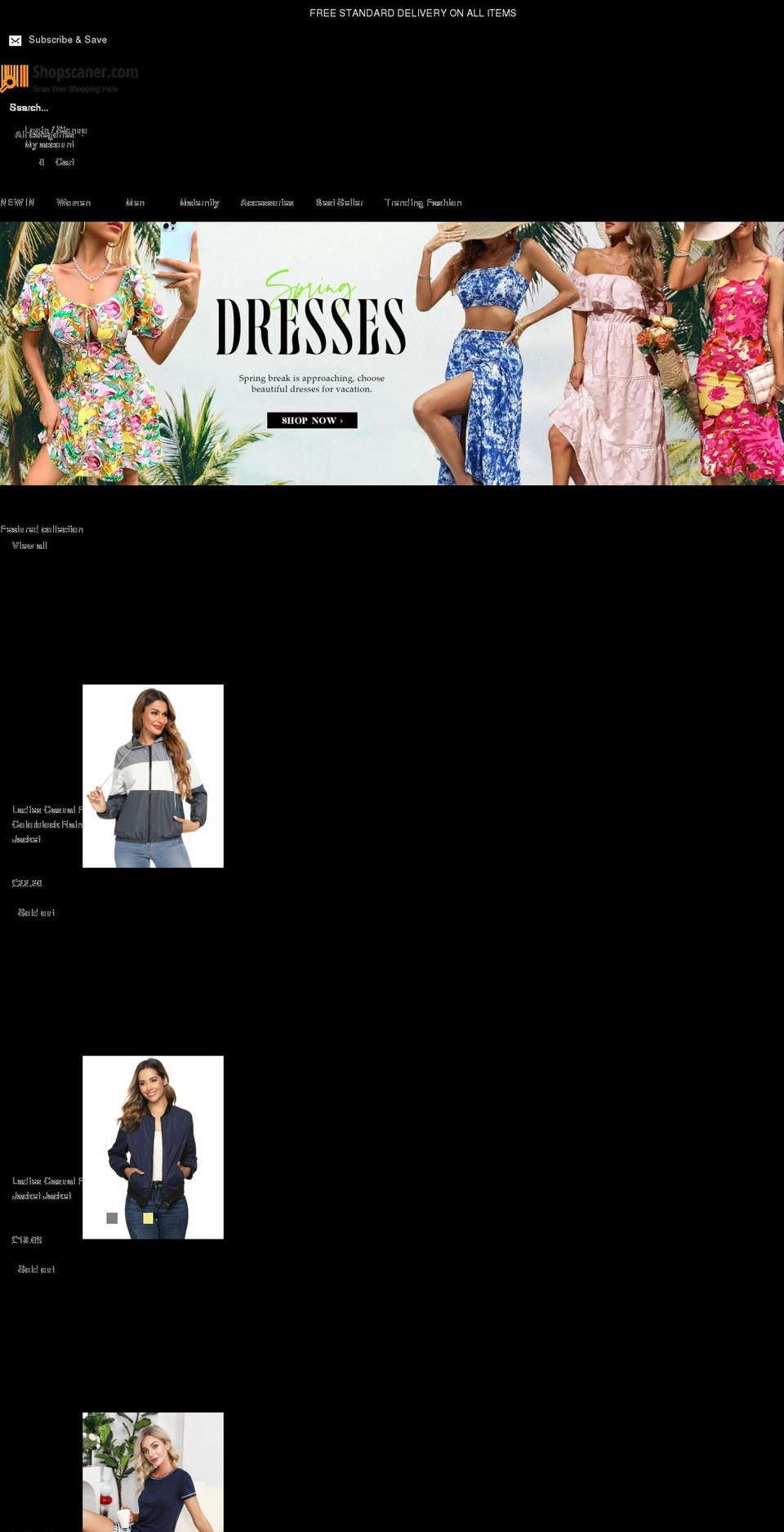 shopscaner.com shopify website screenshot