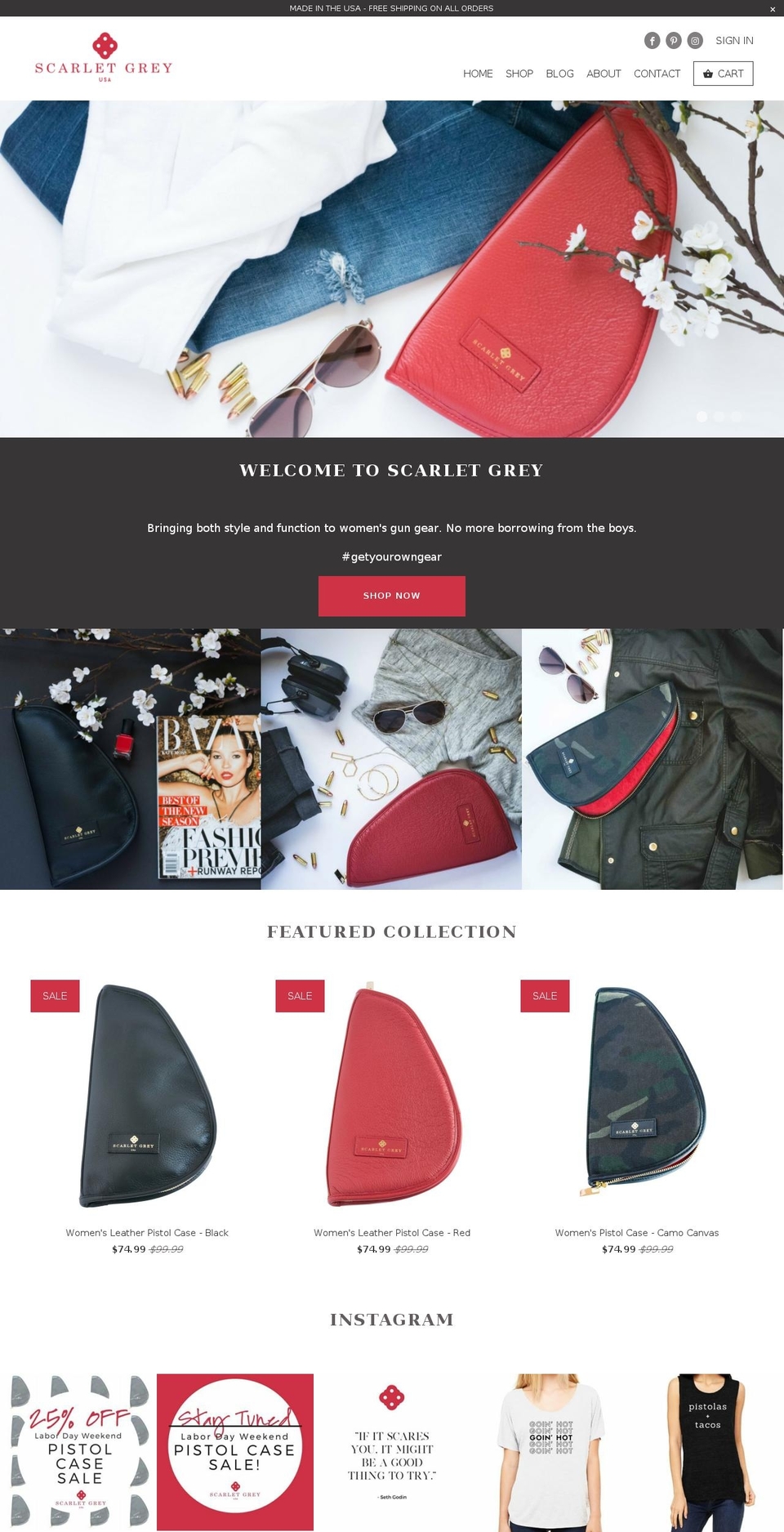 shopscarletgrey.com — Shopify storefront screenshot