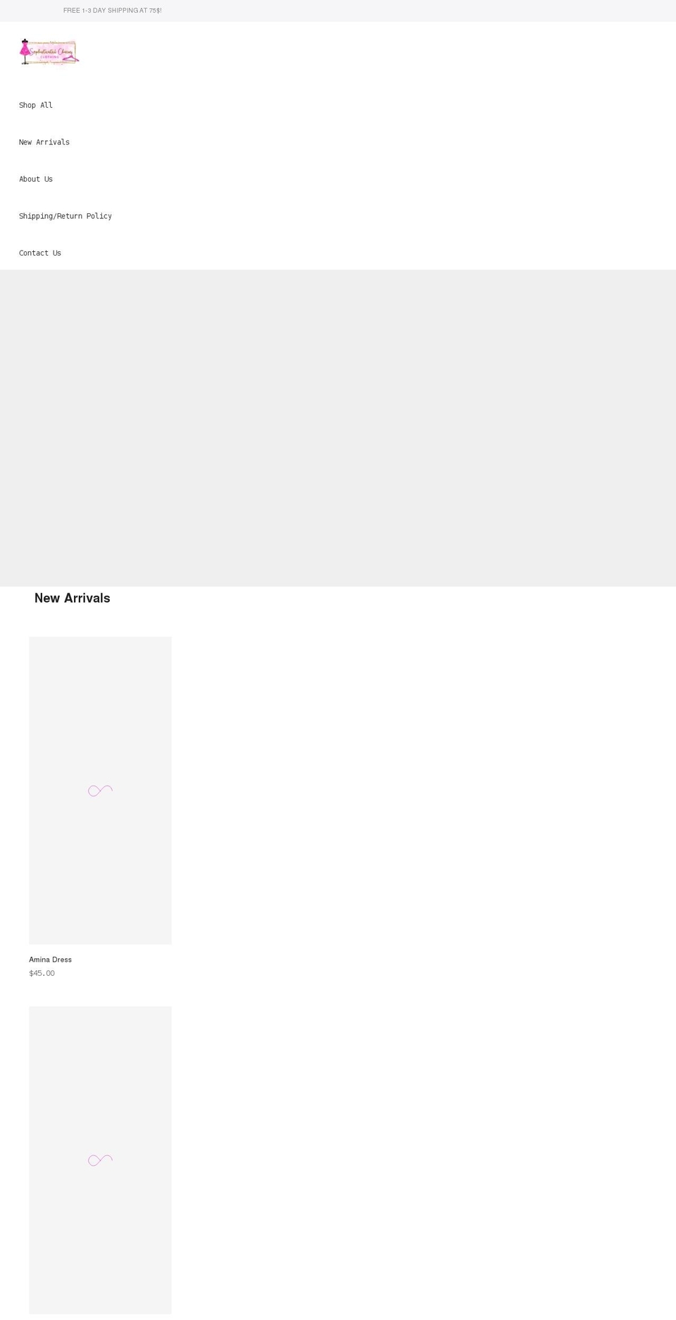 shopscharm.com shopify website screenshot